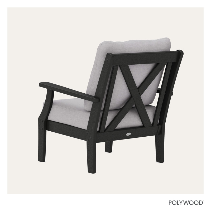Braxton Deep Seating Chair, Black, Granite