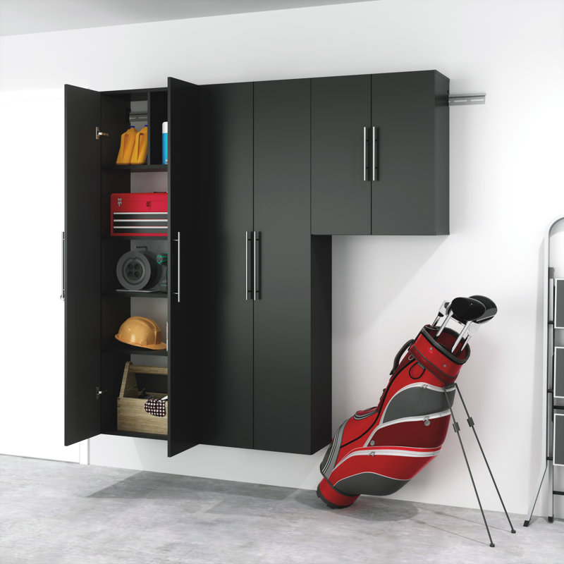 Barrayo Single Storage Cabinet ( 30'' H x 24'' W x 12'' D), Black