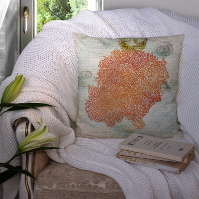 Coral Pink Indoor/Outdoor Throw Pillow