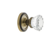 Rope Rosette with Crystal Door Knob