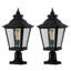 Lampadaire rétro en métal noir