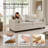 79" Chenille Sofa Couches For Living Room, 3Seater Sofa With 2 Pillows, Comfy Modern Oversized Loveseat With Medium Firm Cushions For Small Spaces, Apartment-1443222428