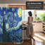 70.88" x 63" Double Sided Works of Van Gogh Canvas 4 Panel Room Divider-643373325