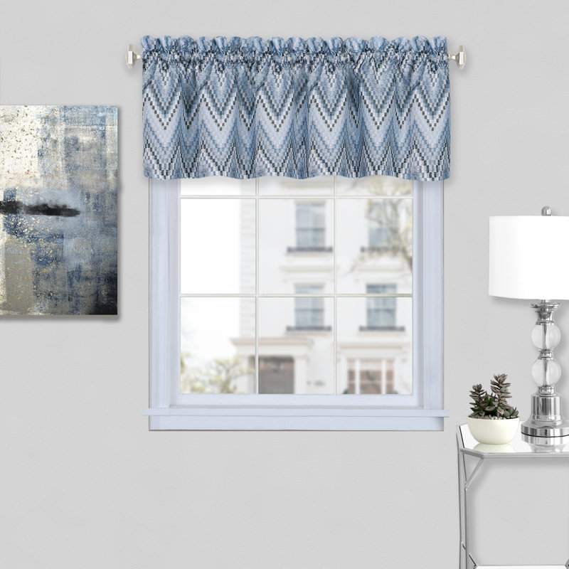 Cantonnière 58 po Yarra, Bleu givré, L 58 po x L 24 po