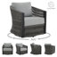 Ensemble de conversation pivotant en acier Jadai-751102595