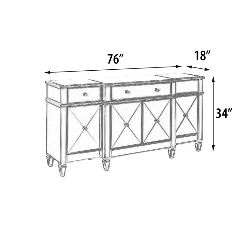 Hiller 76'' Sideboard