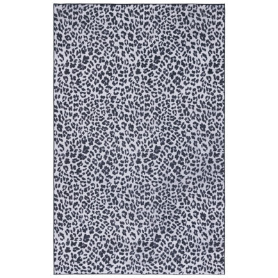 Tapis à imprimé animal ivoire / noir