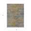 Tapis intérieur lavable abstrait doré 8 pi x 10 pi