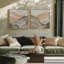 Ensemble de 2 impressions sur toile Amber Horizons-1612166542-1612166543