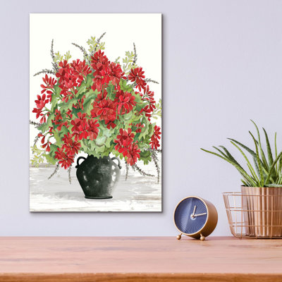 «Red Abundance» par Cindy Jacobs, art mural en verre acrylique