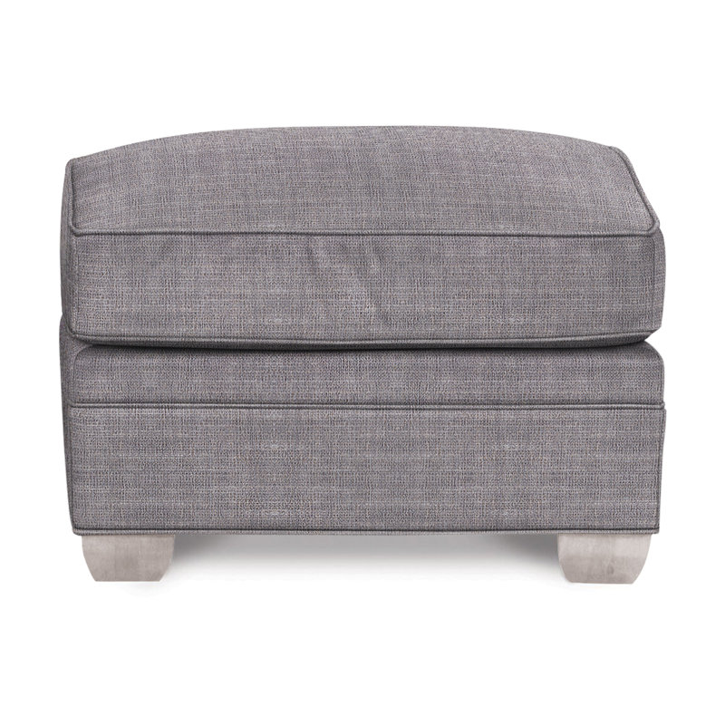 Repose-pieds Hillcrest, Chenille nomade ardoise Crypton®, Gris tourterelle