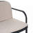 Luna Outdoor Patio PP Loveseat, Black Frame With Beige Cushion-2042392007