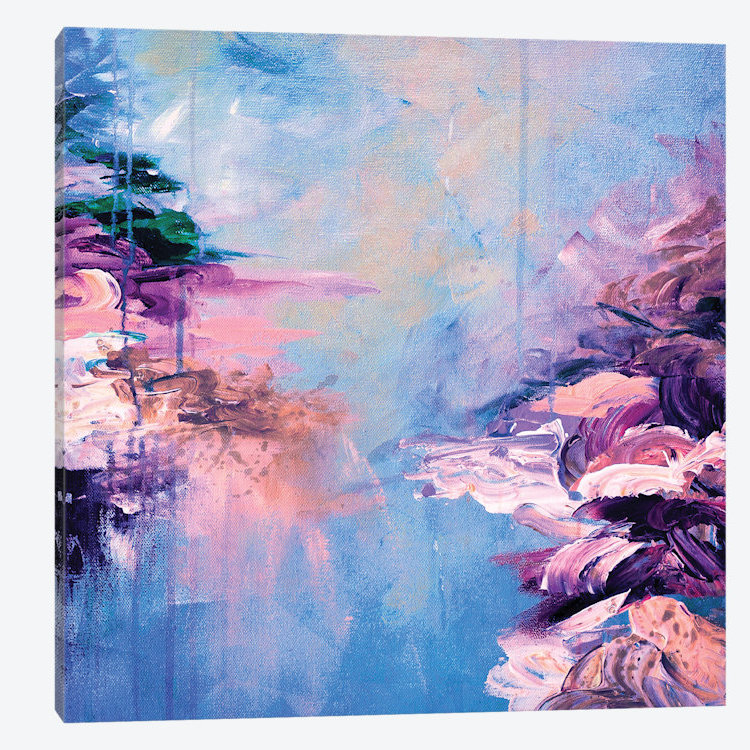 « winter pays des rêves vi », reproduction sur toile, H 26 po x l 26 po x P 1,5 po, Toile tendue, Pas de tapis