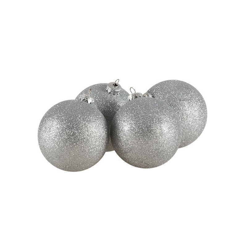 10cm Bauble, Silver