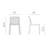 Doga Plastic Outdoor Stacking Dining Side Chair-99068459