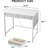 Folding Desk Computer Desk For Home Office, Folding Table No Assembly Required, Office Desk For Small Space, Small Desk With Stable Black Frame, Rustic Brown-1894513316