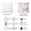 Silhouette féminine et bouquet floral - Coussin décoratif imprimé moderne-1736340765