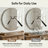 Beveled Frameless Round Bathroom Vanity Wall Mirror-1362716357-1362716352
