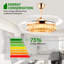Ventilateurs de plafond 47 po avec lumière, ventilateur de lustre en cristal rétractable doré, réversible, télécommande, ensembles de plafonniers à intensité variable pour le salon, la chambre à coucher