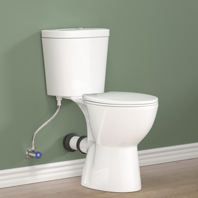 Williston Forge Astryd 4L LPF Round Two-Piece Toilet (Seat Included) Back to Wall Toilet