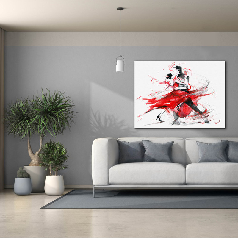 'Tango' by Epic Portfolio, Canvas Wall Art, 40" H x 54" W x 1.5" D