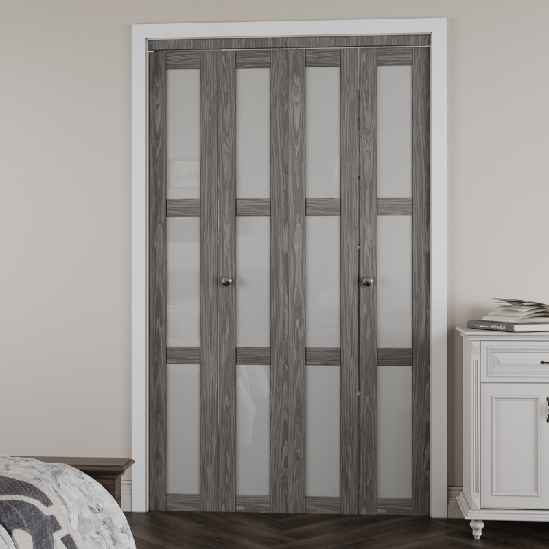 Porte pliante en bois manufacturé 3-Lite, 48 po x 80 po