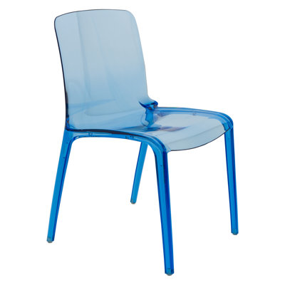 Lade Modern Lucite Dining Chairs – Fully Assembled Stackable Transparent Acrylic Chairs for Kitchen or Dining Room