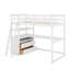 Lit mezzanine simple avec bureau et tablettes-290900518