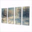 «White Winter Winter Road Into Forest I - Winter Landscape», ensemble d'art mural-1763239812