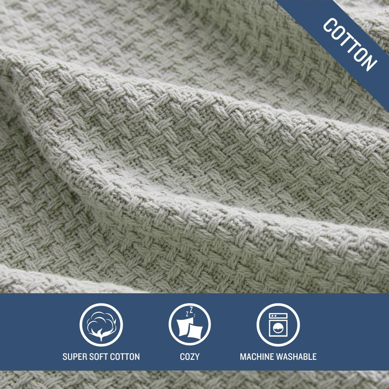 Hand Woven Blanket, King, Grey