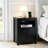 Nightstand with Charging Station,Side Table with 2 Drawers Storage Cabinet for Bedroom, Living Room-827328878-814558977