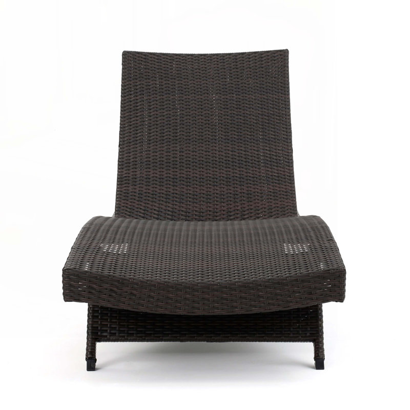 Chaise longue inclinable Blaise, 1, Brun multi