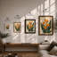 Bird of Paradise Bloom Botanical - Framed Print-1372971908-1372971914