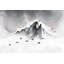 Toile encadrée minimaliste Mountain Mountain Bird | Décoration intérieure