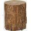 Tree Stump Stool, Decorative Side Table, Concrete End Table With Wood Grain Finish