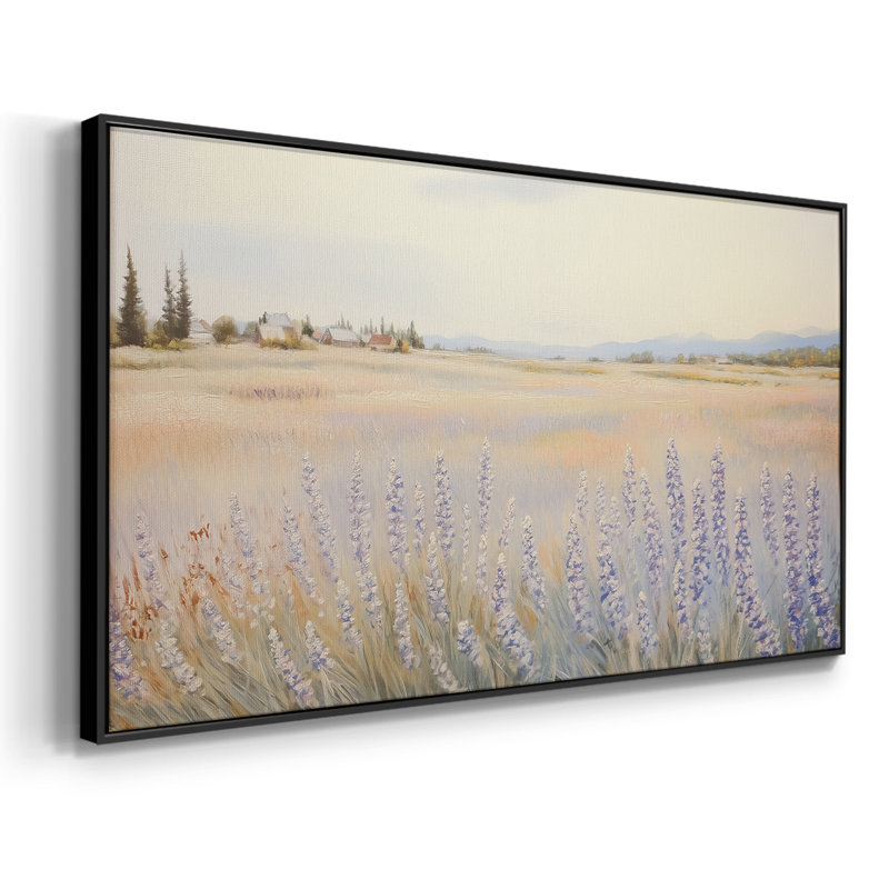 Botanical Series-CL XXXVII - Toile tendue avec châssis encadré - Prêt à être accroché, H 21 po x l 41 po, Noir