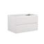 Armoire murale blanche sans lavabo, capacité de rangement supplémentaire de 20%, tiroirs silencieux, poignée à la mode, lavabo en unité fabriquée - blanc, conception plus élégante, matériau-130597463-130597464