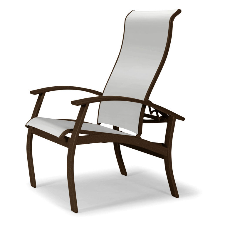 Chaise de patio Askar, Blanc 6D Sunbrella®, Kona, Kona texturé
