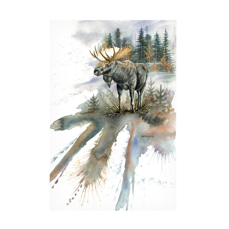 «Dave Bartholet Woodland Majesty», art sur toile, H 12 po x l 19 po