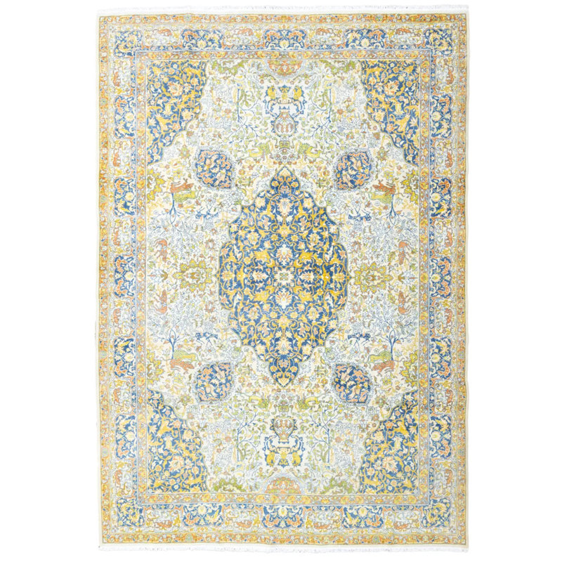 Tapis persan à motif de médaillon Freja