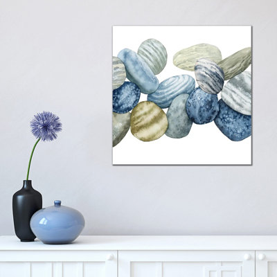 Found Pebbles II by Grace Popp - Wrapped Canvas Painting