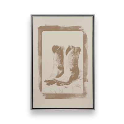 Western Cards III Canvas Print