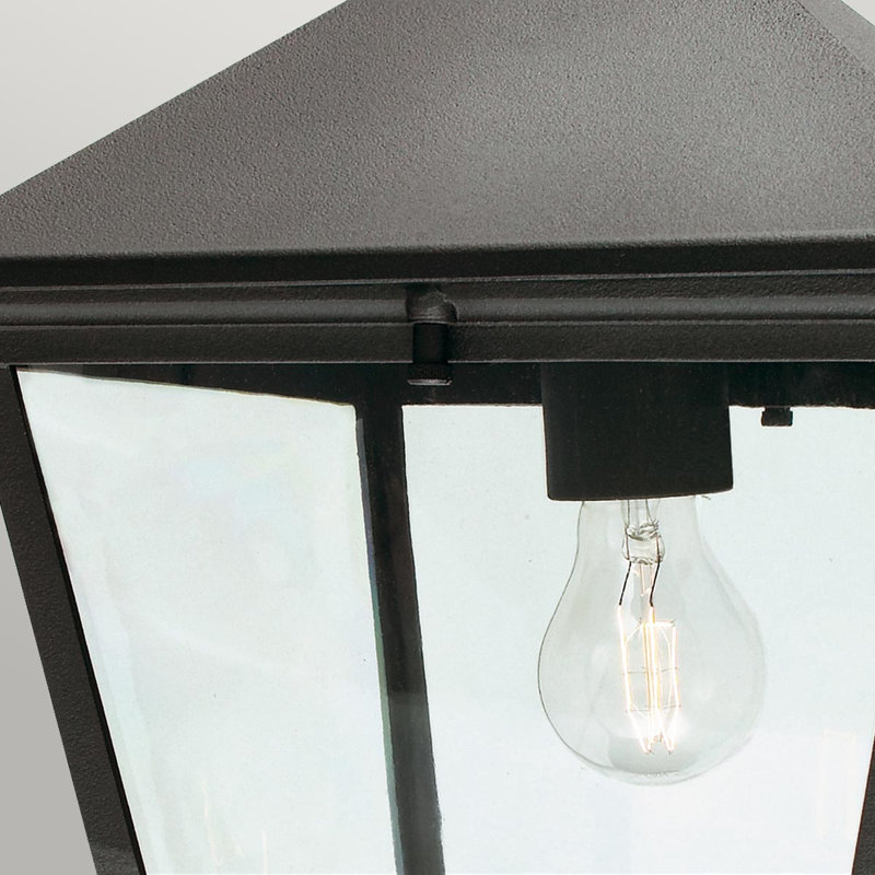 Beijing 1 -Bulb Outdoor Hanging Lantern, Grande, Black