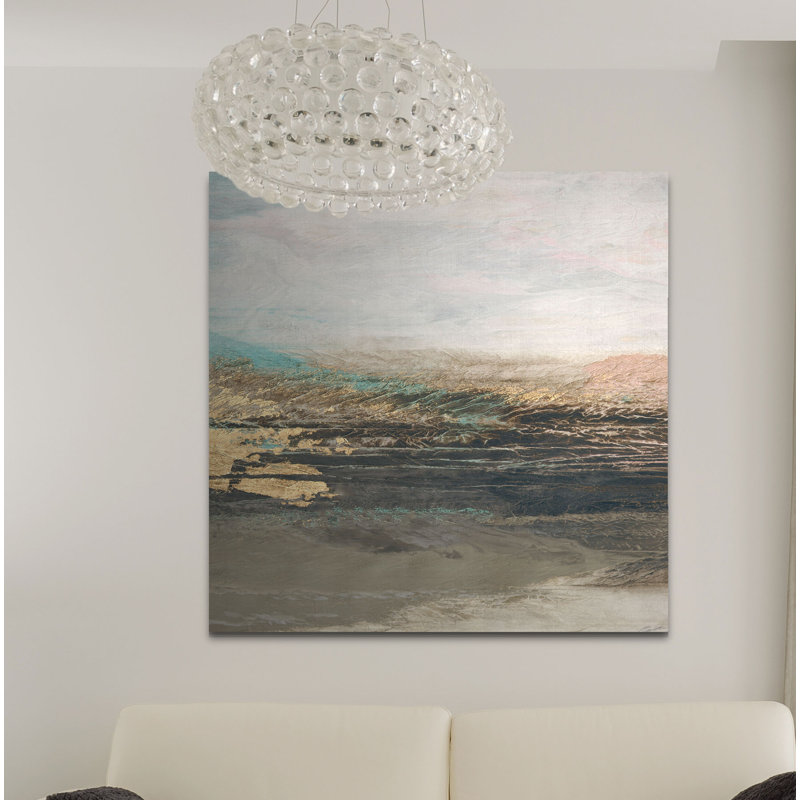 « vista lake », peinture, H 10 po x l 10 po x P 1,5 po, Toile tendue