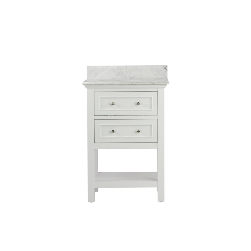 Ensemble de meuble-lavabo pour salle de bain simple 24 po Chatwin, Blanc