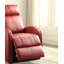 Fauteuil inclinable en polyuréthane rouge Ricardo avec lève-personne électrique-599996739