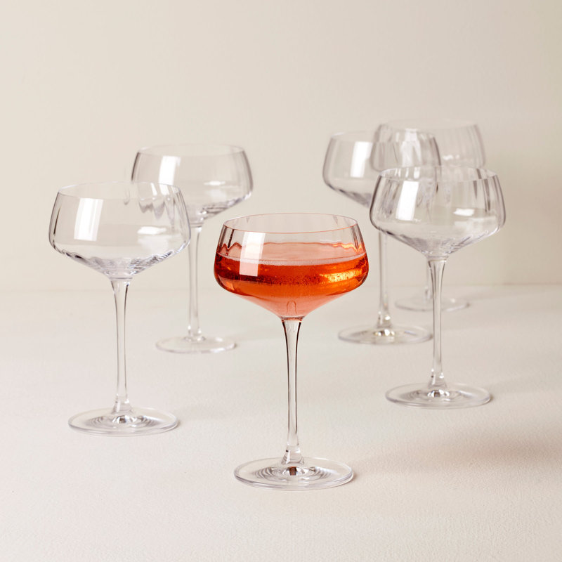 Lenox Tuscany Classics Angled Optic Coupes, Set Of 6