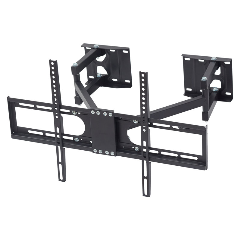 Double Arm Tilt And Swivel Universal Wall Mount Tv Bracket For 32-"-65" Led, Lcd, Plasma Tv