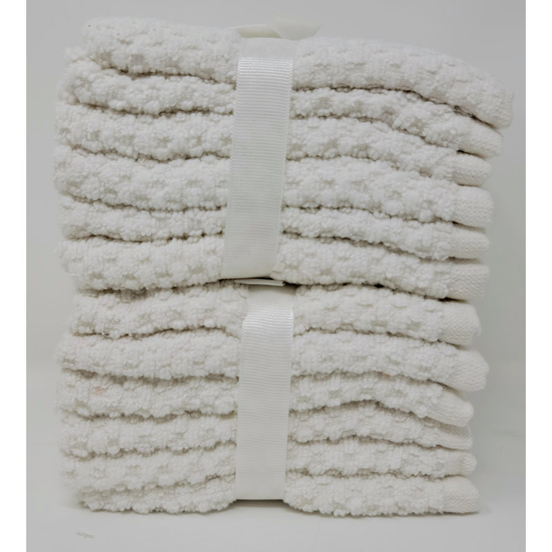 Withernsea Cotton Washcloth, White