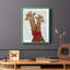 «Giraffes and Bow», reproduction encadrée-1349866965-1349866961